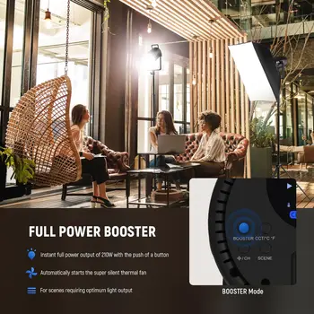 NEEWER CB200B 210W LED Video Light With 2.4G/APP Remote Control Led Continuous Video Light product image