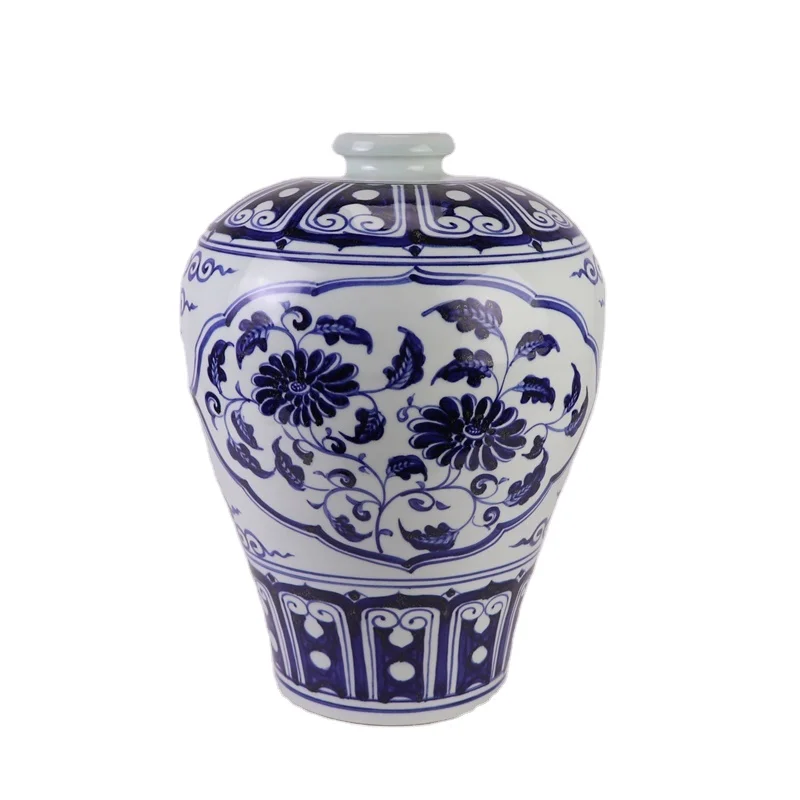 RXBA18中国青花梅花花瓶仿古明代陶瓷花瓶| Alibaba.com