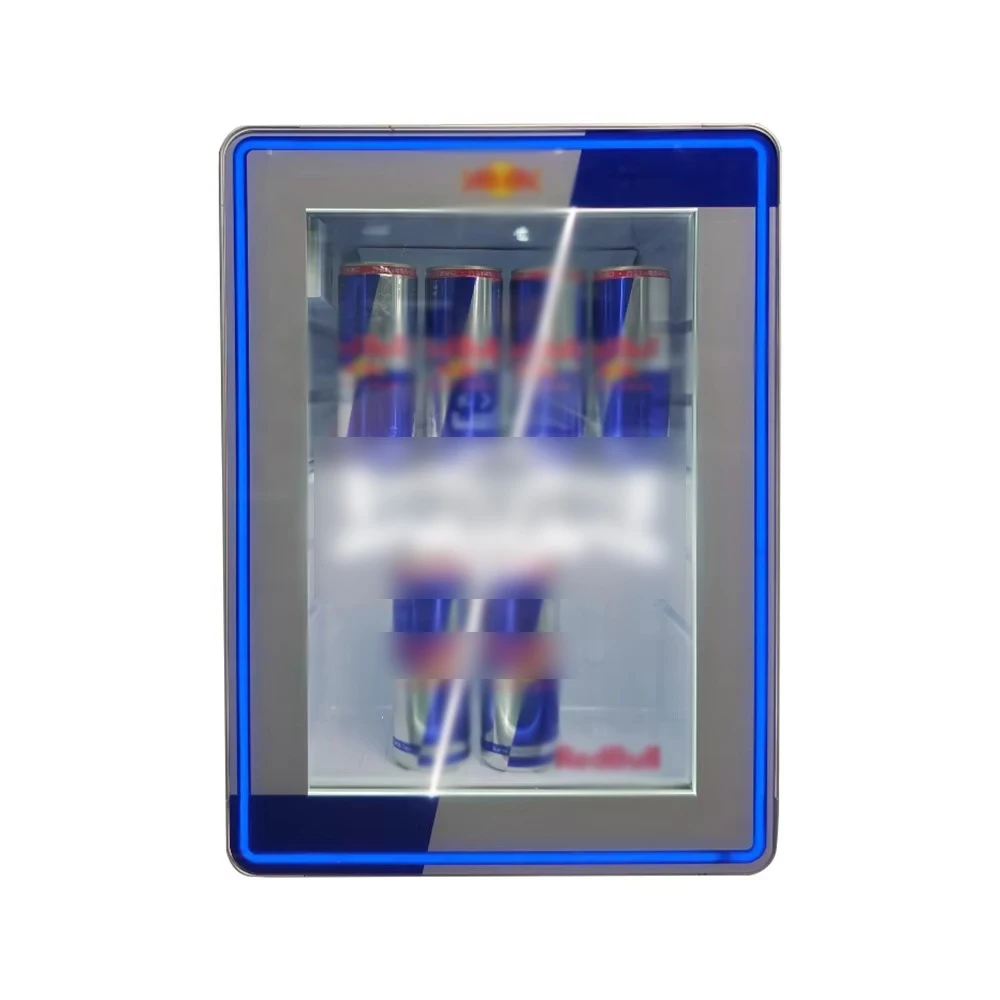 Stylish Commercial Redbull Mini Fridge - Single Door Display