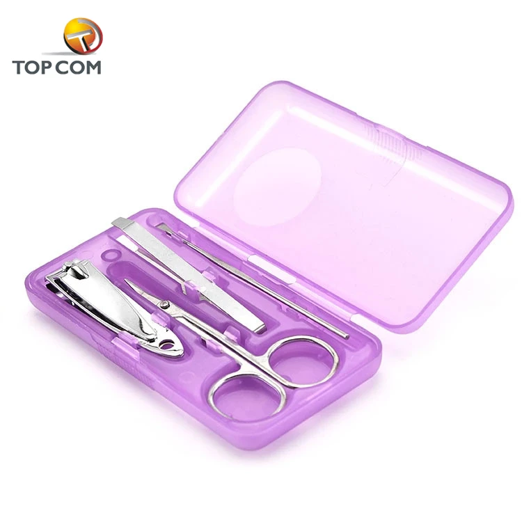 Оптовая продажа принадлежности для ногтей 4 в 1 аксессуары маникюра коробка набора