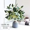 Green combination hydrangea plastic vase