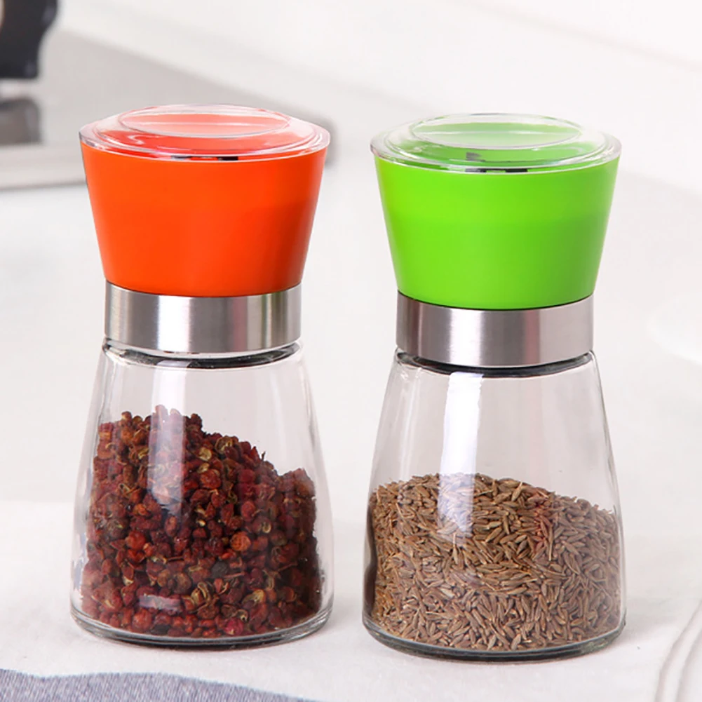 1PC Stainless Steel Spice Salt and Pepper Grinder Kitchen Portable