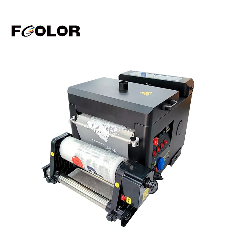 FCOLOR Dtf Shaking Powder Machine for Inkjet Printer Digital A3 Roll PET Film Printing Machine DTF Powder Machine