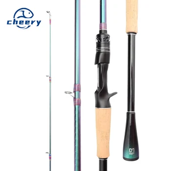 Fuji O Guide Ring Carbon 2-Piece Fishing Rod with Straight Handle & Gun Handle for Perch and Mandarin Fish Remote Throwing – Rod – view 2
