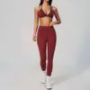 Brick Red Bra+Leggings Set