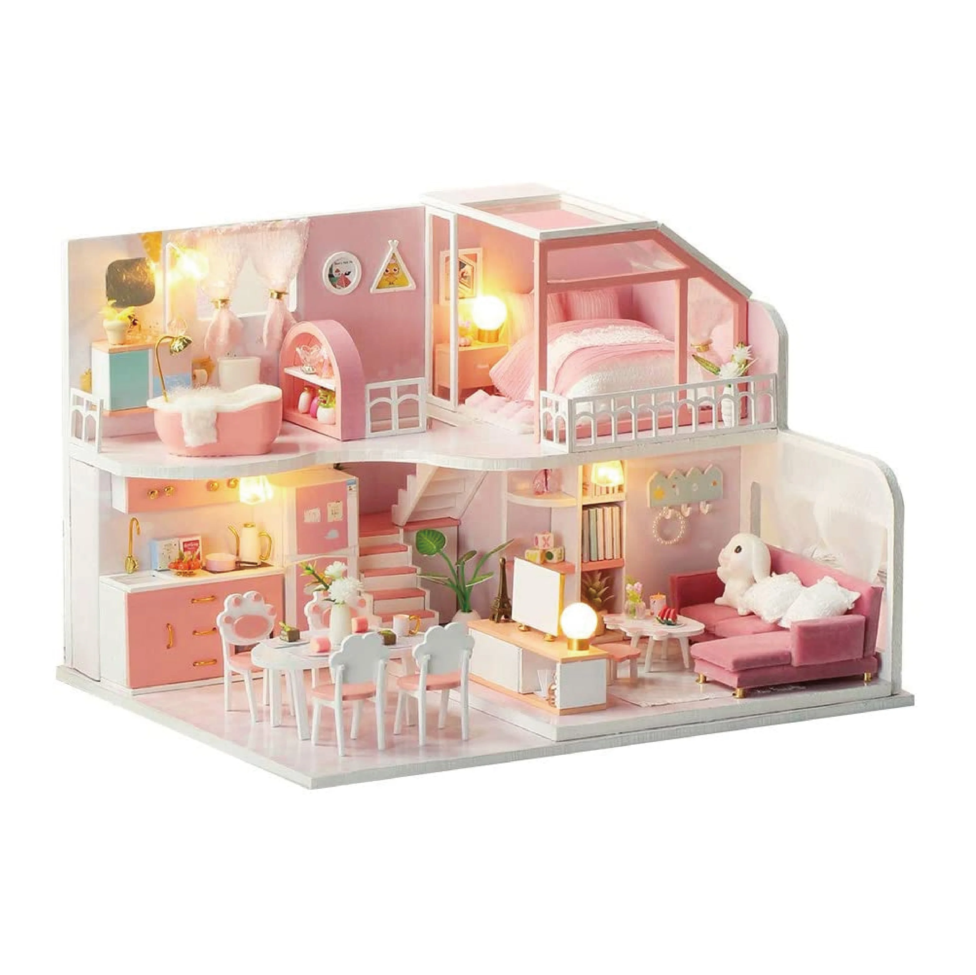 Froadp Maison de Poupee en Bois 60x27x70cm Maison Grande Ensemble de Jeu de Villa de Poupée Maison 3 Étages Dreamhouse avec Meubles et Accessoires pour Filles (Multicolore) | Votre wishlist sur Froadp Maison de Poupee en Bois 60x27x70cm Maison Grande Ensemble de Jeu de Villa de Poupée Maison 3 Étages Dreamhouse avec Meubles et Accessoires pour Filles (Multicolore) | Votre wishlist sur