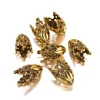 Grand porte-fleurs en alliage d'or antique, style un