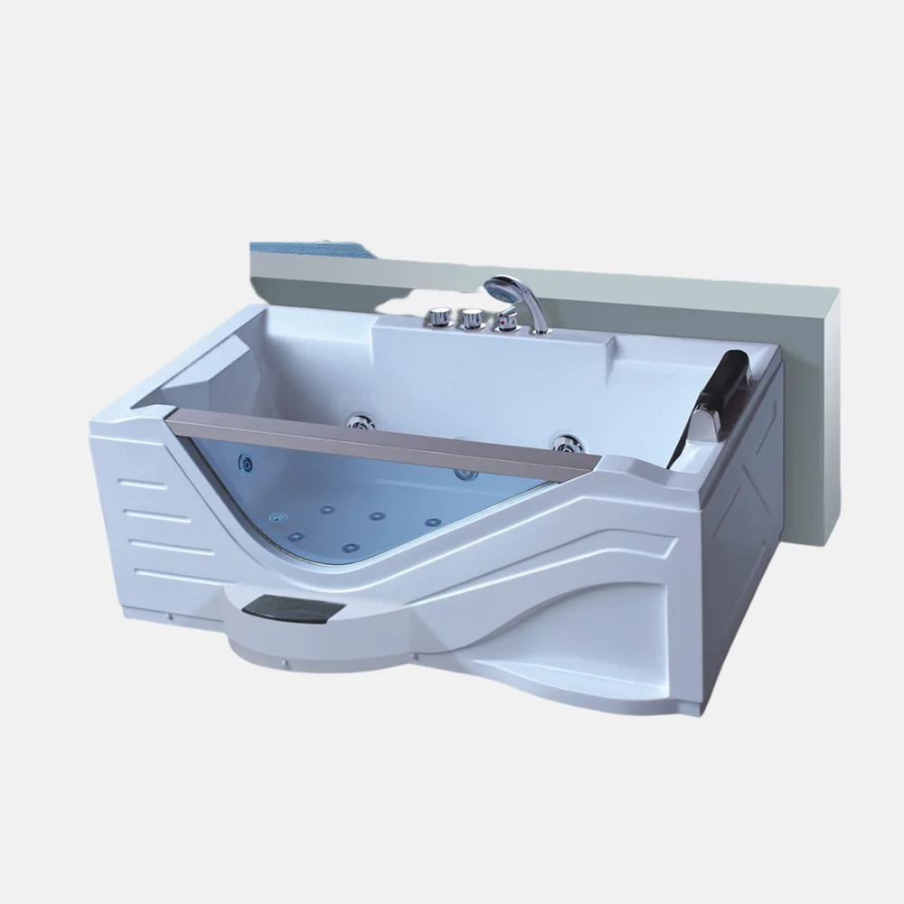 Cheap custom made acrylic transparent plastic portable freestanding bathtub for adults