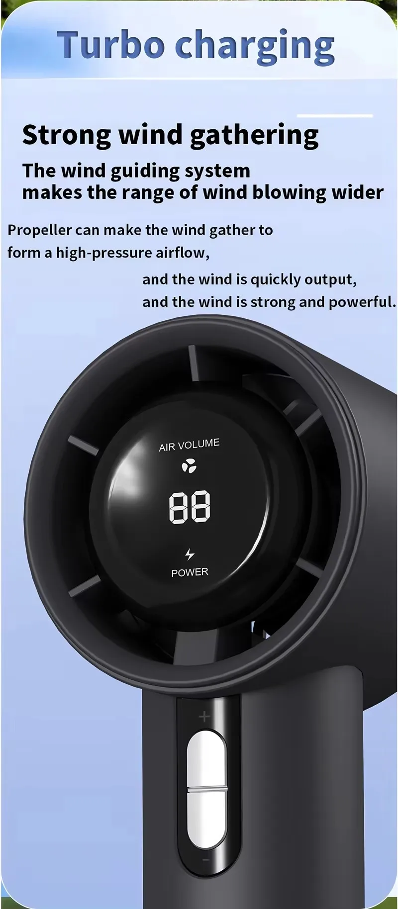 Electric Handheld Mini Fanoutdoor, 100-Speed, USB - detail 16