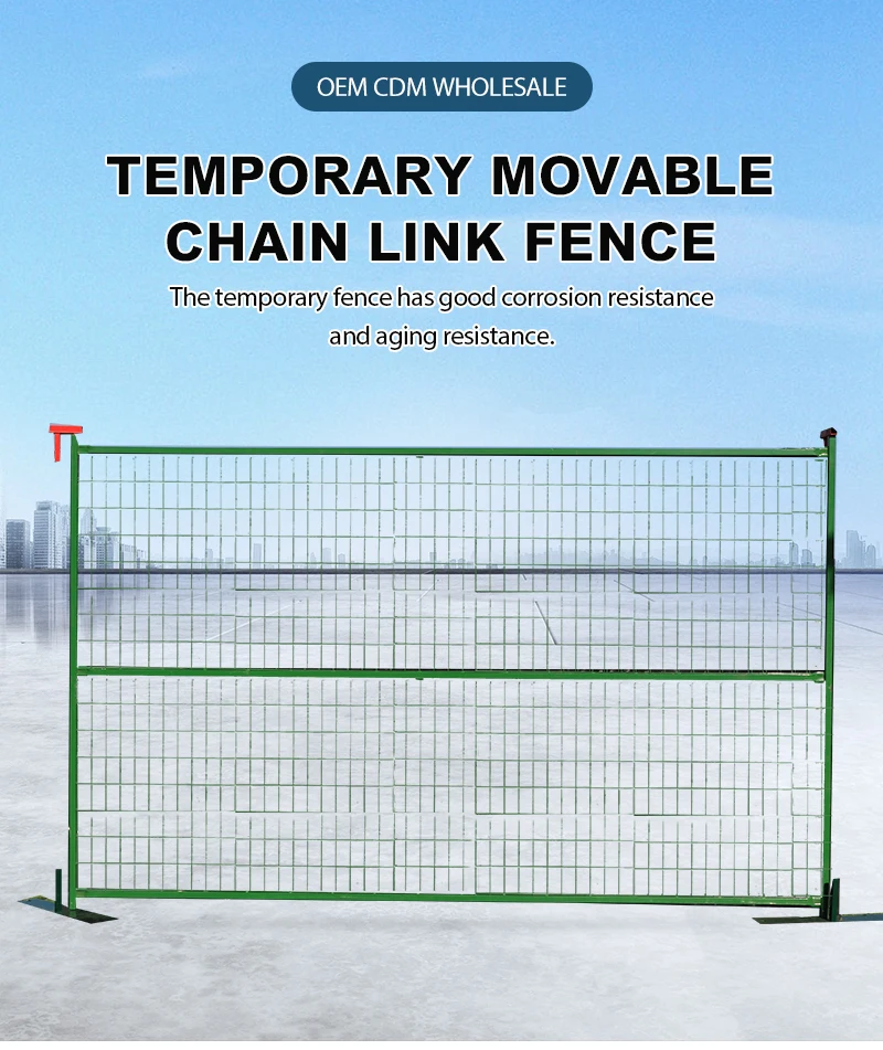 6*10ft Temporary Fencing Panels/galvanized & Powder Coated Free ...