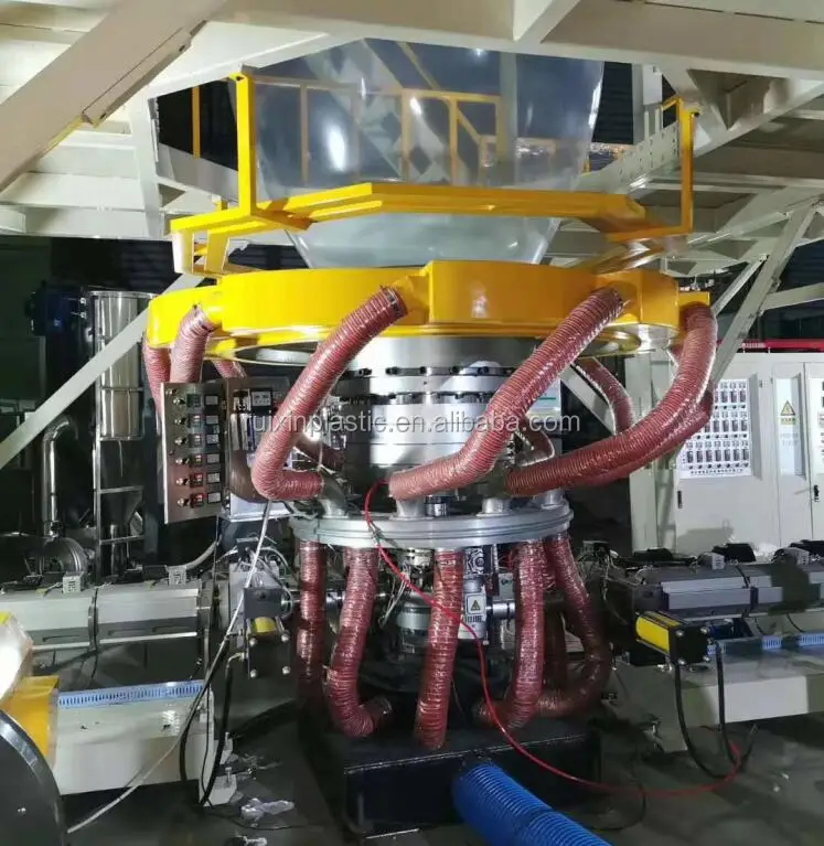 HDPE LDPE Film Blowing Machine Full Automatic Hydraulic Screen Changer
