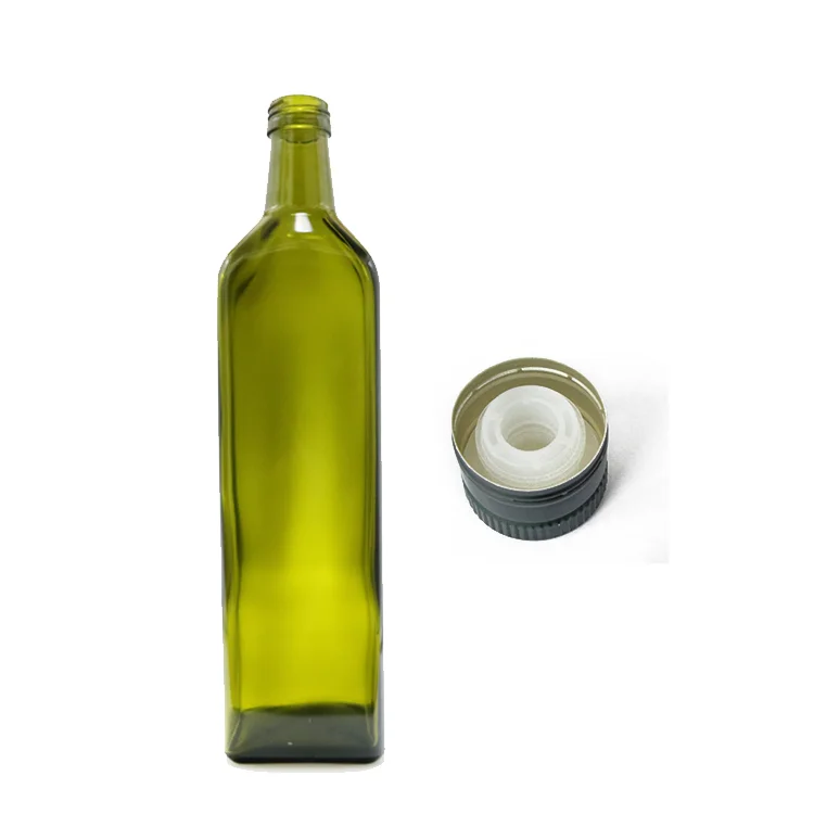 Jh Olive Oil 1liter Bottle Empty 100ml 250ml 375ml 500ml 750ml Dark Green Olive Oil Glass