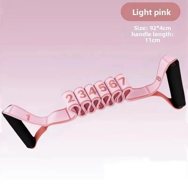 Upgraded Yoga Stretch Band with Anti-slip Handle, Featuring an 8-loop Design product detail 2