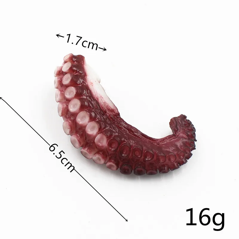 10pcs Artificial Octopus Sample Fake Sea Food Simulation Realistic Octopus  Tentacle Model