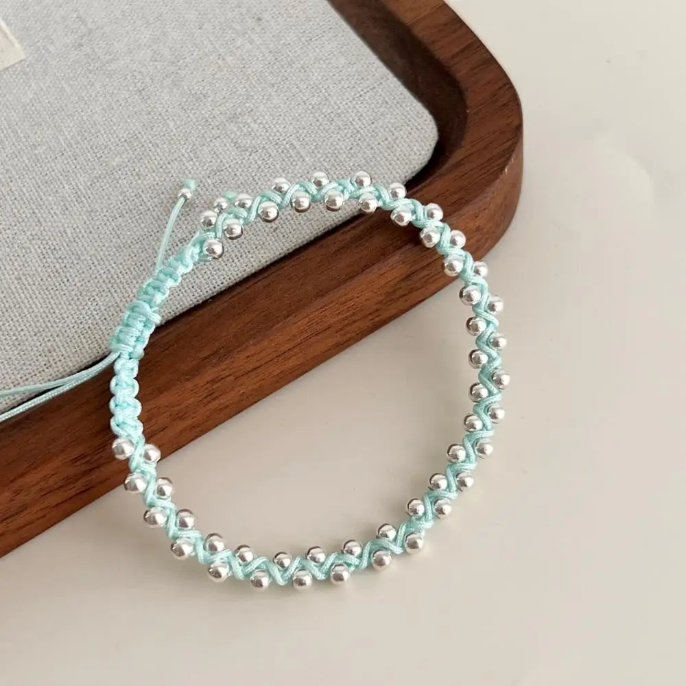 KAKODIY new rope chain adjustable 925 sterling silver jewelry bead bracelet suitable for women detail 3