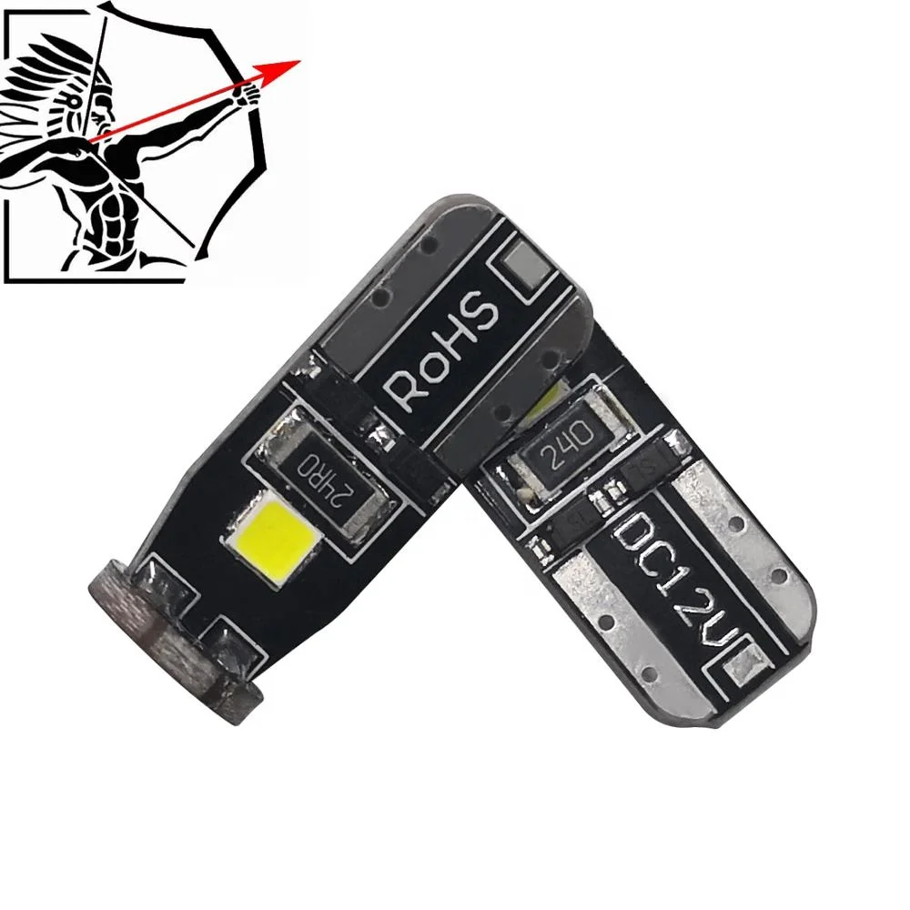 Auto Canbus T10 W5W LED Car Lamps 168 194 T10 2SMD 2835 License Plate Trunk Clearance Lights 12V Reading Car Light Accessories
