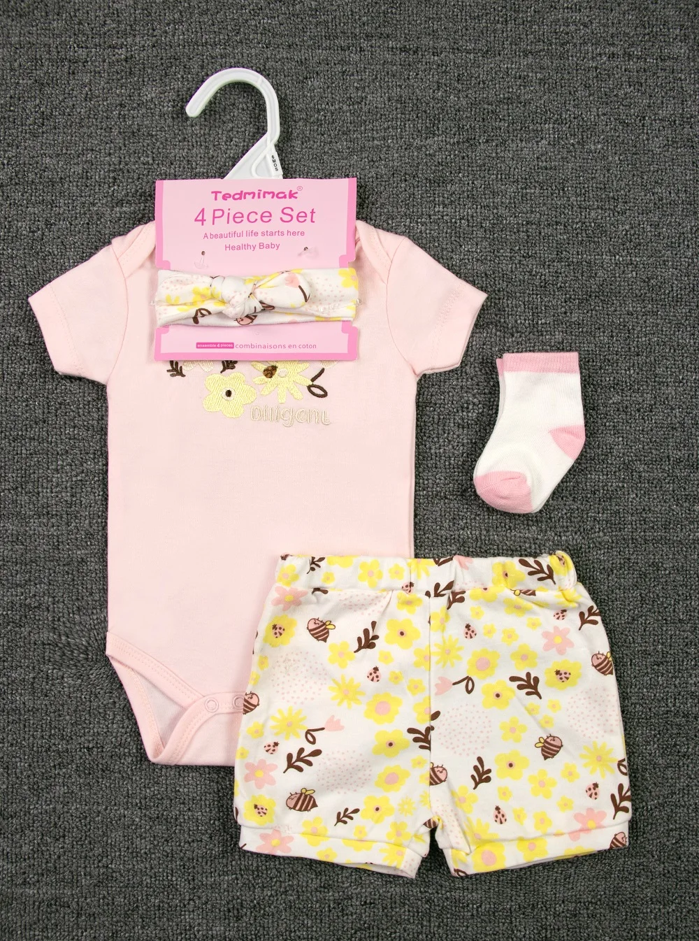 4pcs Baby Romper