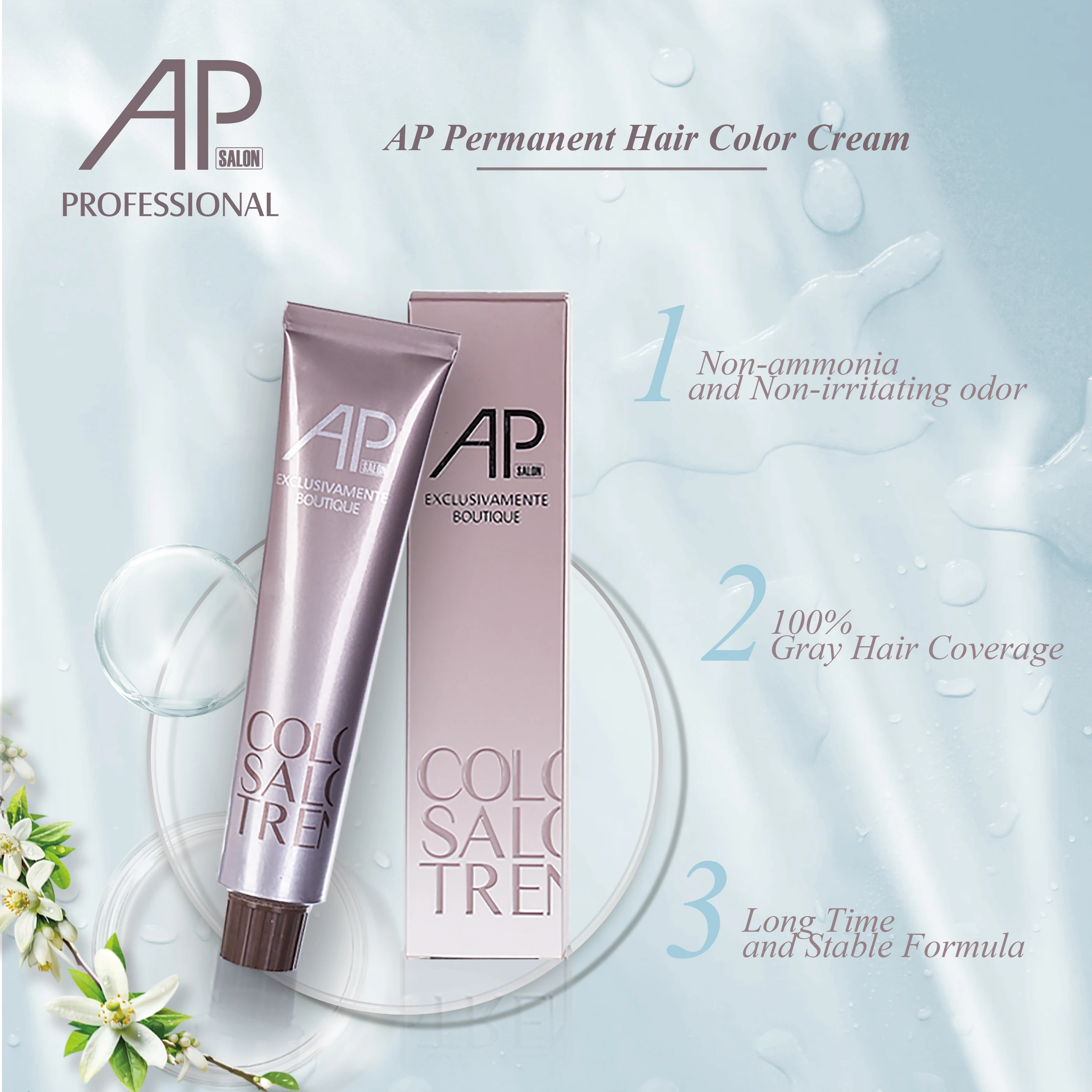 
Оптовая продажа по заводской цене, 67 цветов, 100% гр. покрытие, без аммиака, без PPD, салон, высокое качество, Перманентная краска для волос AP 