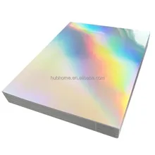 OEM Custom Die Cut Sticker Printable Inkjet Waterproof Pet Vinyl Sticker Packing Label Self Adhesive Die Cut Holographic Sticker