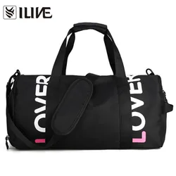 Индивидуальный логотип с отделением для обуви, женская спортивная сумка, женская маленькая спортивная сумка Oem