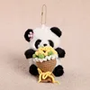 Panda pendant bouquet-12 cm-yellow
