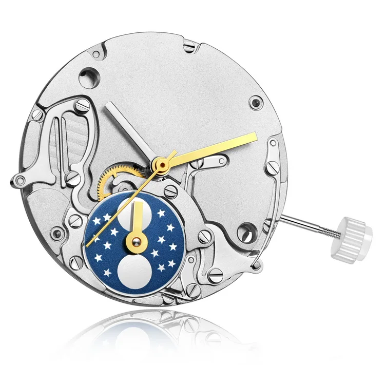 Enloong Luxury Lunar Phase Watch Movement Automatic With Real Moonphase