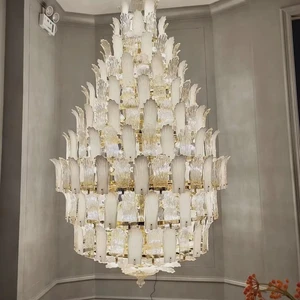 Antique Design Small Guest Room Hanging Chandelier Light High Quality Premium Glass with Light Source