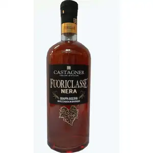 Premium Quality Grappa Fuoriclasse Nera 1.00 Lt 6 Bottles Per Box Turn Your Work Into Art