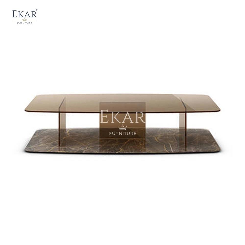 New Design Modern style living room glass coffee table living room furniture coffee table Art glass coffe table