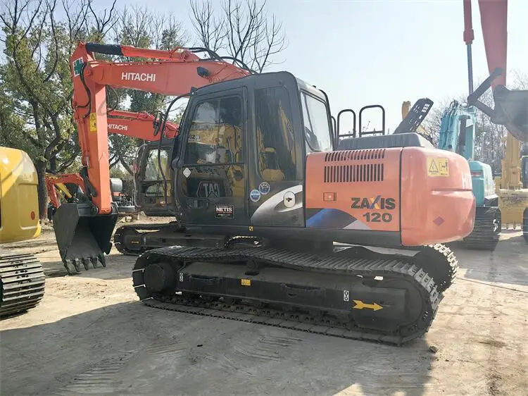 Used Hitachi ZX120 Excavator with 0.59 Bucket Capacity 12000 KG Machine Weight and 72.7kw Power