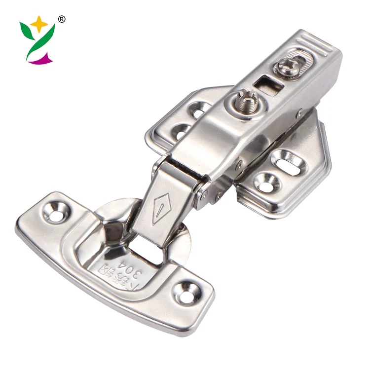 Usion Top Wholesale Furniture Hinge 304 Stainless Steel Hydraulic Soft Close 90-degree Kitchen Door Cabinet Hinge for Closet