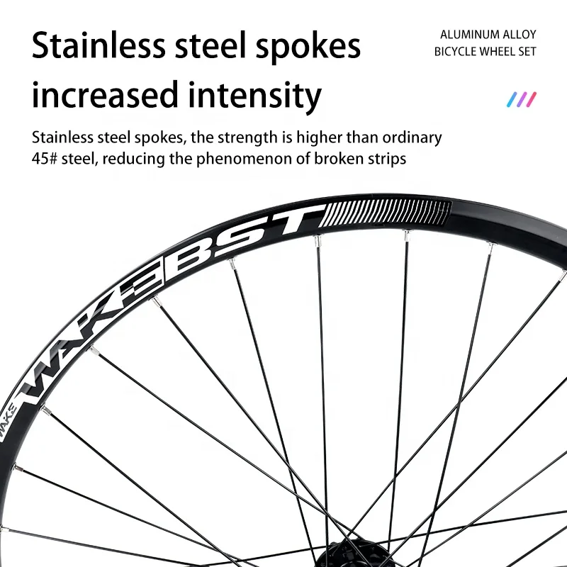 Llanta de radios de bicicleta WAKE, ligera, 26 27,5, 29 pulgadas