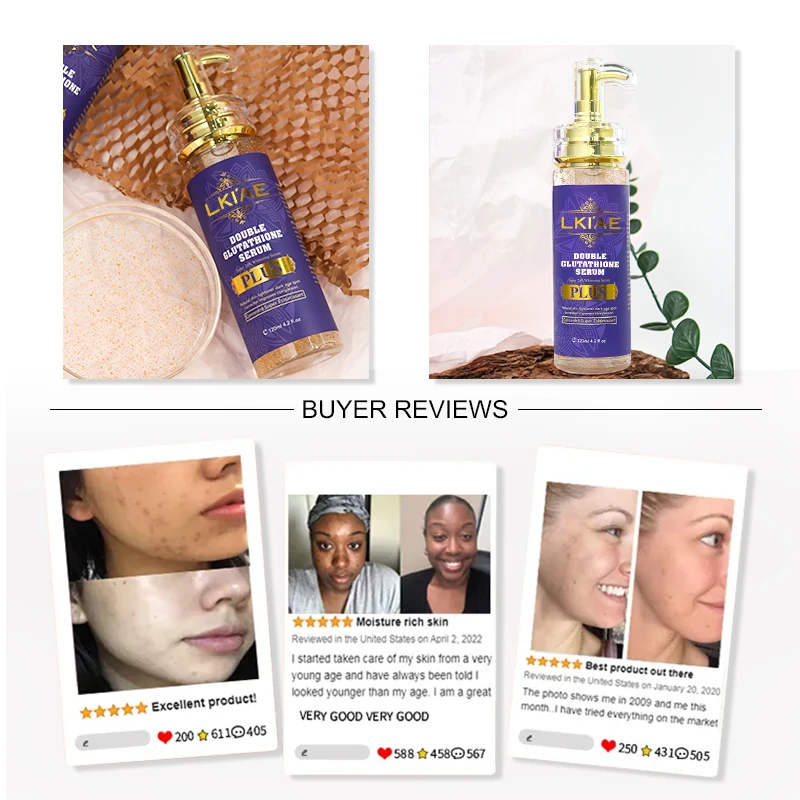 glutathione serum review Vitamin C Kojic Acid And Azelaic Witch Hazel Facial Pore Tightening Plumping Hydrating Repair Boosting RONKIE GHK-Cu Peptide Cream Ascorbic Acid + 10% Style:Box (Soap x 3) Nutritional and Antioxidant Wellness