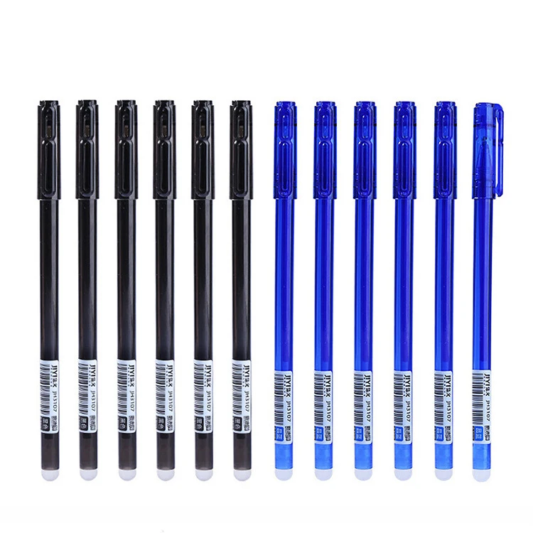 Erasable Pen 0.5mm Gel Pen With Eraser Custom Logo Plastic Ink