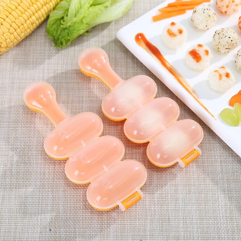 Kitchen Tools Rice Ball Shaker Japanese Sushi Maker Mold Sushi Making Kit For Kids DIY With Rice Paddle