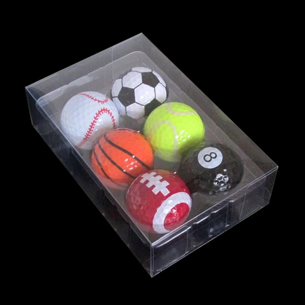 Source Wholesale PET clear plastic empty gift box with 6 hole insert for packaging golf balls on m.alibaba