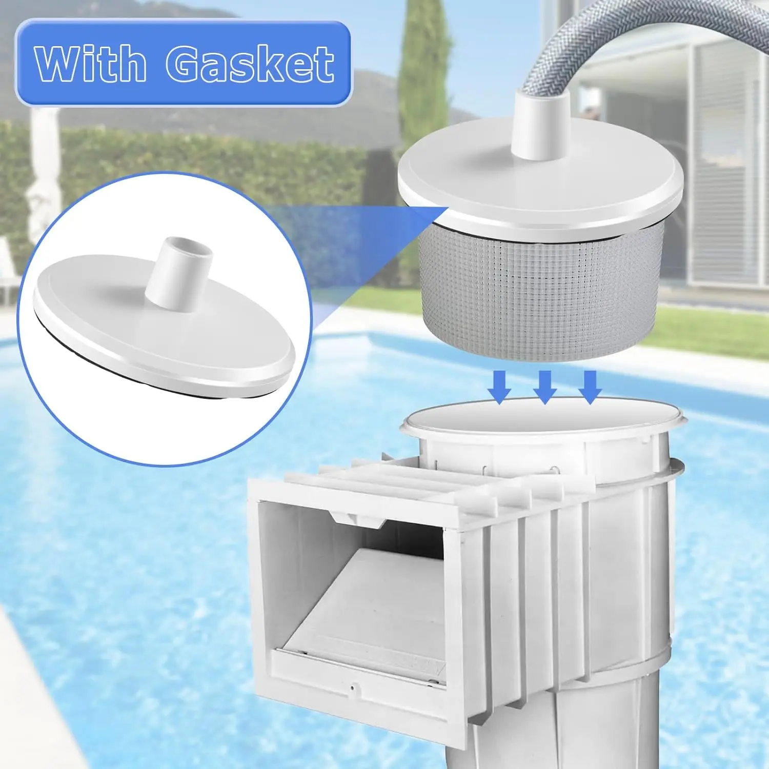 Atyhao Plaque à Vide Pour écumoire Skimmer Vacuum Vac Plate