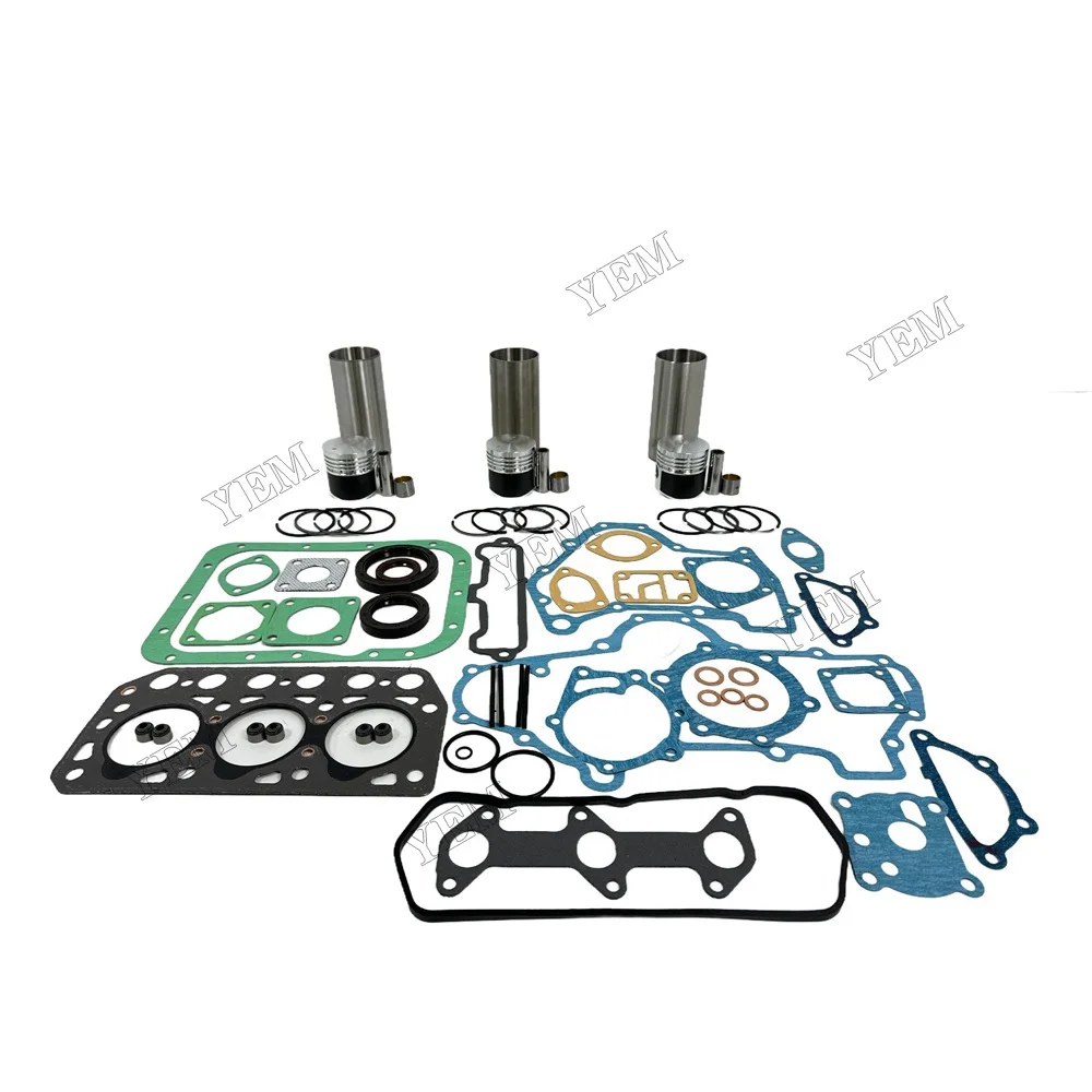 Overhaul Kit With Gasket Set Fit for Mitsubishi K3B Engine 3