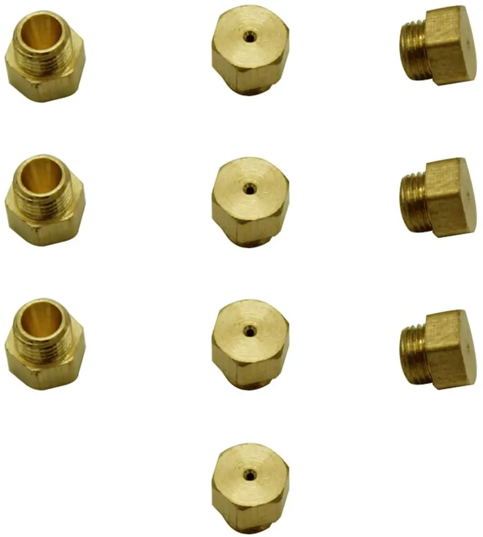 Custom Size Lpg Natural Gas Burner Brass Jet Nozzles Brass Burner