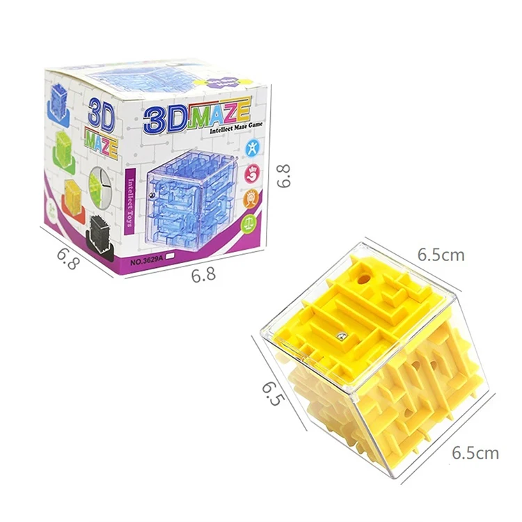 Kids 3D Game Box Beads Play Maze Magic Puzzle Cube Rolling Ball Game for Christmas Gift