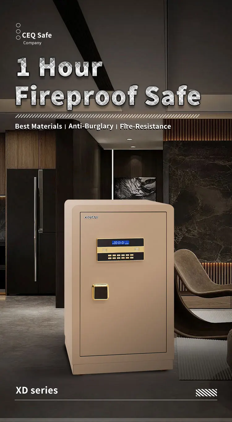 CEQSAFE Electronic Lock Hotel Safe Deposit Box Fireproof Home Jewelry Money Storage Safe Box manufacture