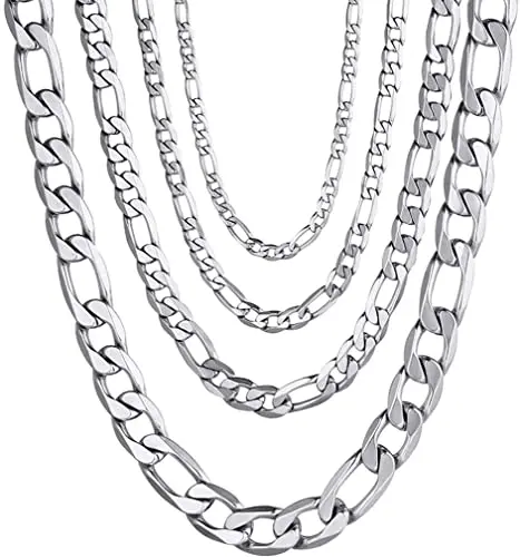 925 Sterling Silver Figaro Chain 