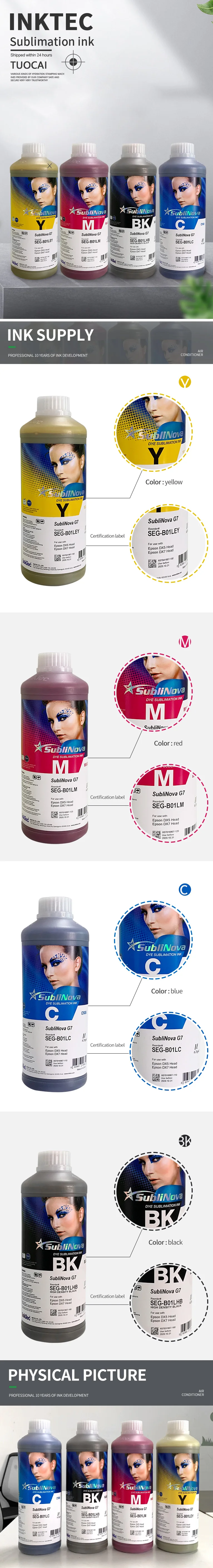 Sublimation Ink Fast Dry INKTEC SubliNova Smart Fluorescent Inktec ...