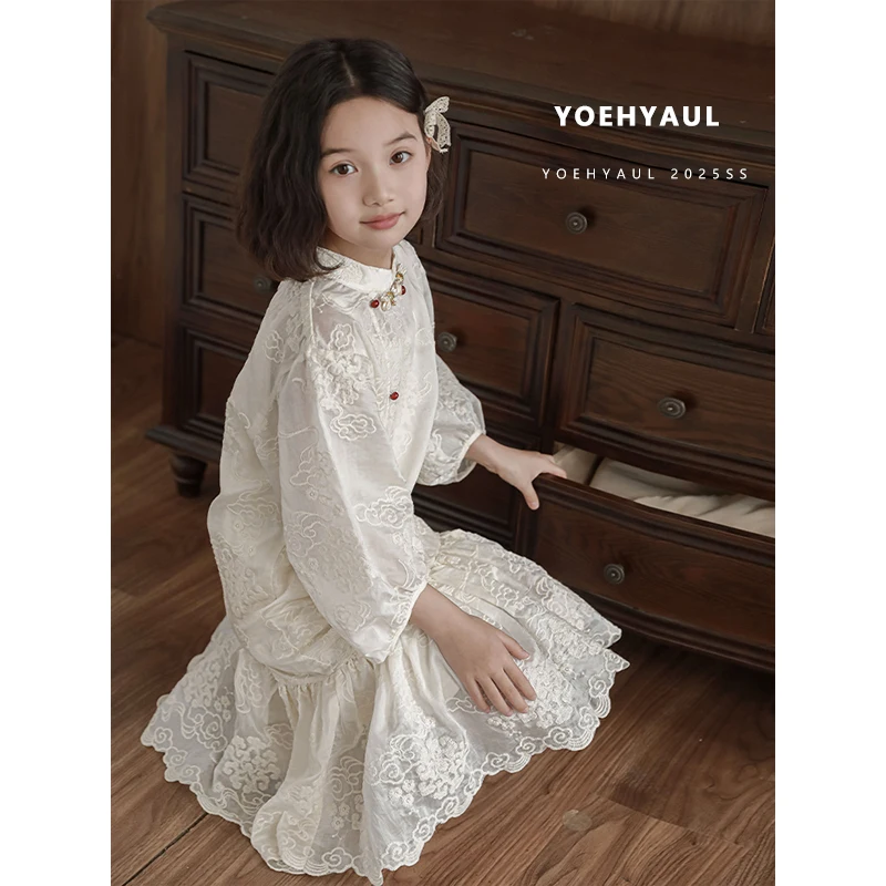open lace back dress Kids Girls Big Bow Design Tulle Princess Dresses for Summer  Children's  Territory a Unit of VIC&SI LLC