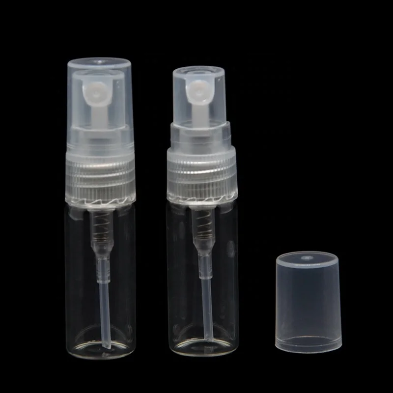 Free sample clear tube empty spray glass bottle perfume sprayer bottles