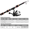 fishing rod+fishing reel-C Black