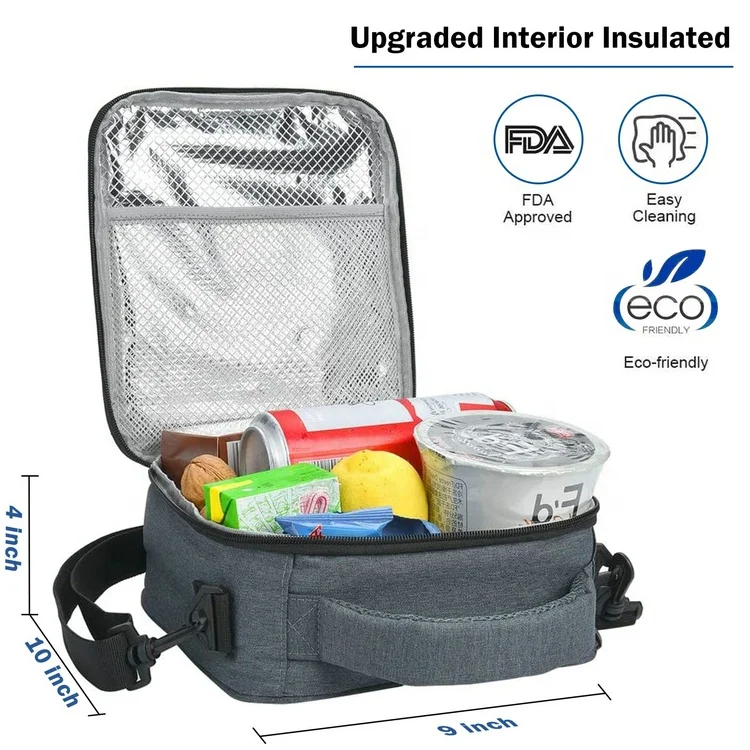 Lunch Box for Men Reusable Lunch Bag Men Adult Women Insulated Small LunchBox with Combination Lock