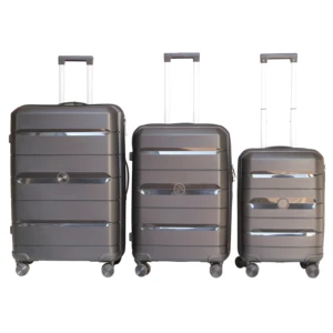 SHIHAO 2026 High Quality  New Design 3 Pcs Travel Luggage Set Double Wheels PP Suitcase Luggage