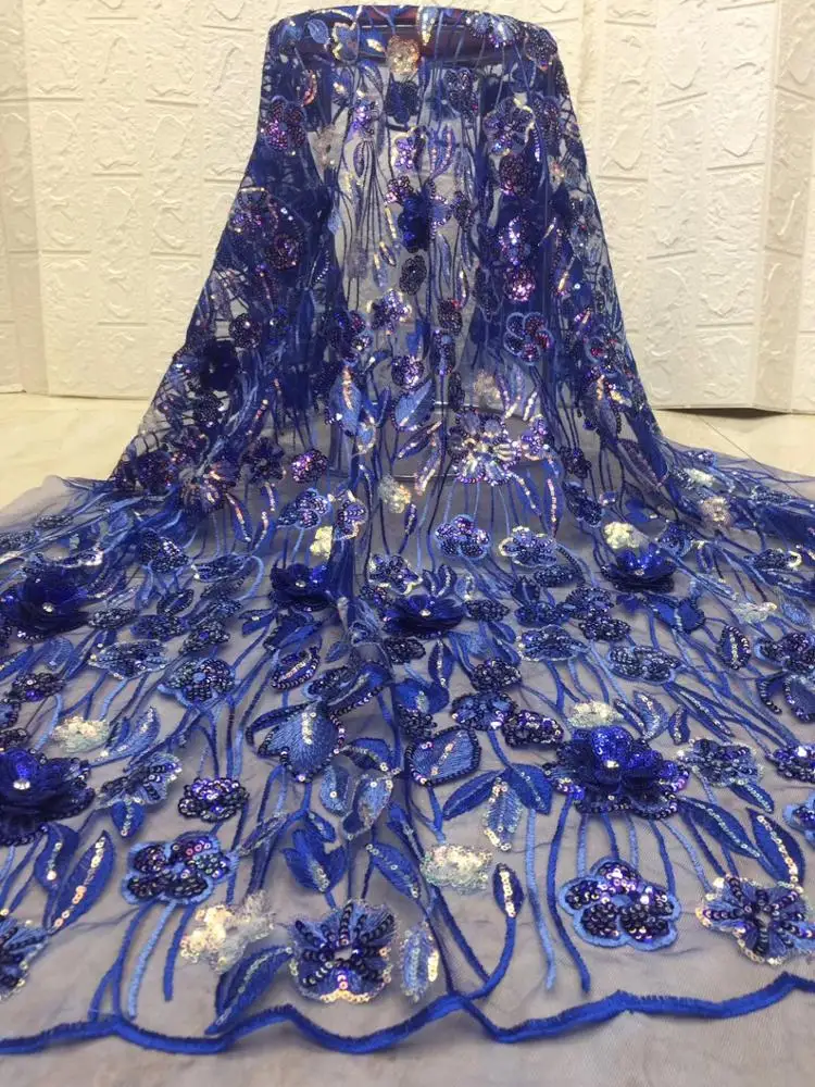 Bestway High Quality Teal French Net 3d Flower Dresses Designs African Lace