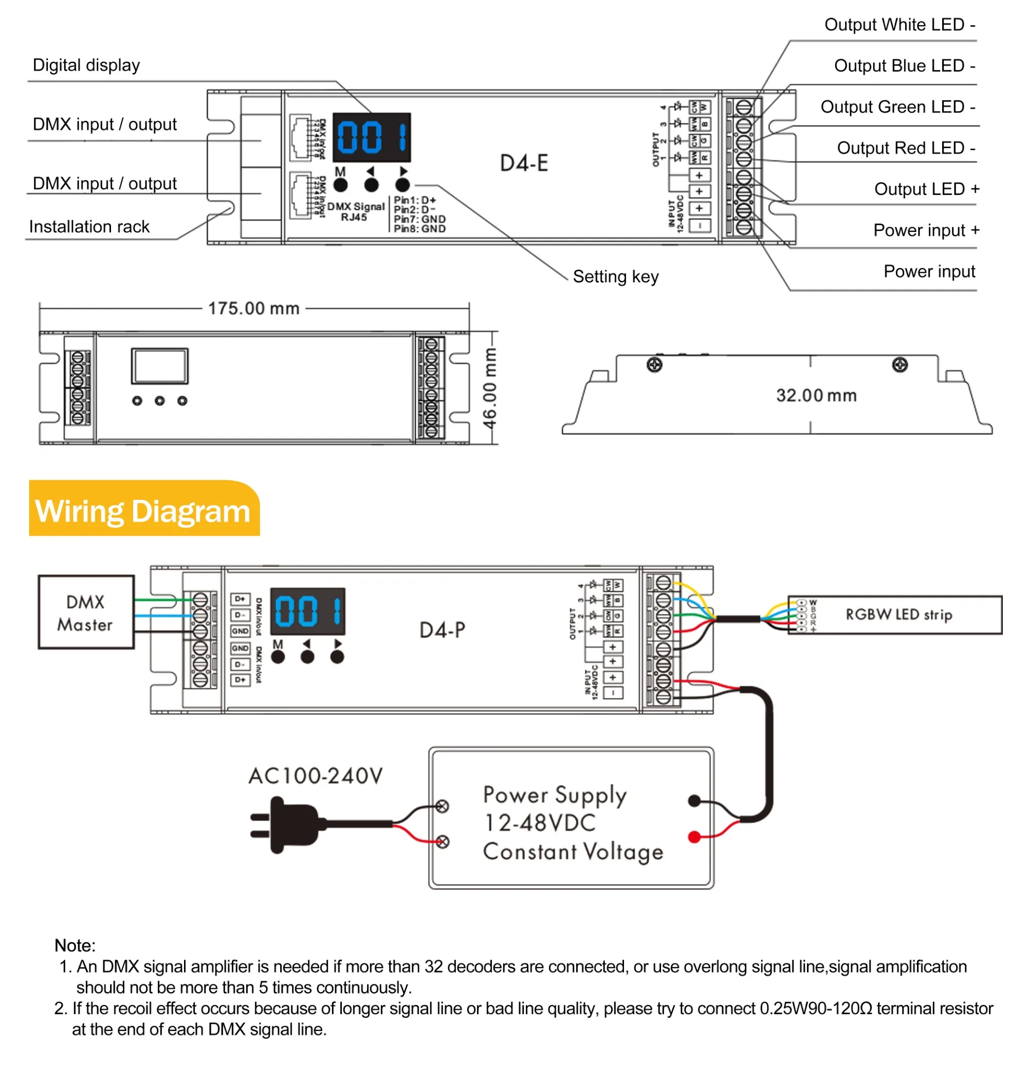 dmx512点光源的接线图图片